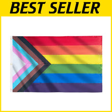 Load image into Gallery viewer, Heavy-Duty 6x10 ft Pride Flag – Vibrant Rainbow LGBTQ Banner for All Occasions