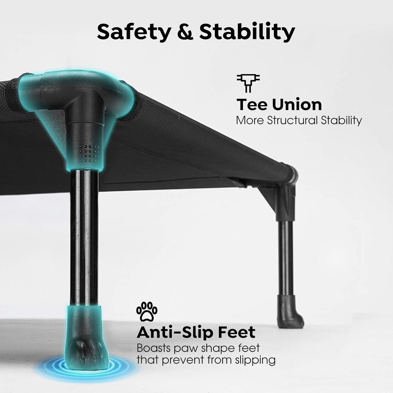 Cooling Elevated Dog Bed XL for Maximum Comfort - Easy Assembly & Travel Ready