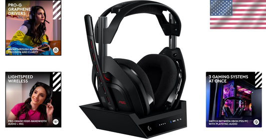 Astro A50 Wireless Gaming Headset with Base Station - Multi-Platform Audio Hub