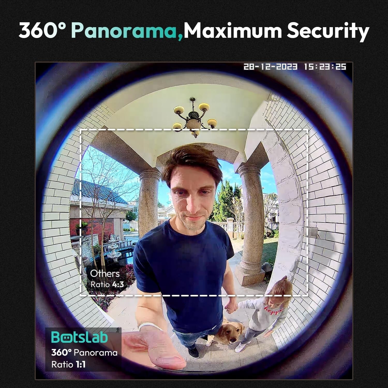 AI Motion-Sensing 5MP Wireless Doorbell Camera with 360° View & Local Storage