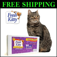 Load image into Gallery viewer, 80 Count Super Thick Drawstring Cat Litter Box Liners, Fresh Scented &amp; Durable