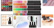 Load image into Gallery viewer, Luxury 36-Color Gel Nail Polish Set with 48W UV Lamp &amp; Essential Manicure Tools