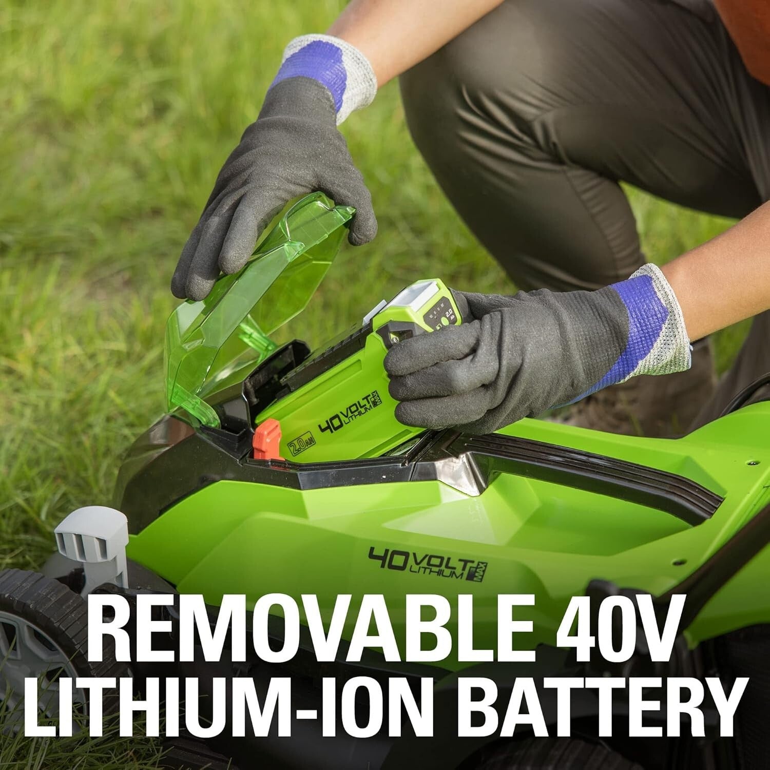 Eco-Friendly 14-Inch Cordless Lawn Mower - Smooth Operation with 3-Year Warranty