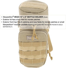 Load image into Gallery viewer, Lightweight Khaki Bottle Holder - 12" High for Hiking and Outdoor Adventures