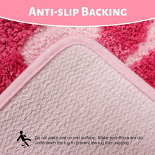 Load image into Gallery viewer, Trendy Plush Pink Bath Rug 20"x60", Super Absorbent with Non-Slip Safety Feature
