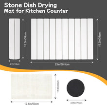 Load image into Gallery viewer, Super Absorbent Diatomite Drying Mat - Versatile Multi-Purpose Use - 23"