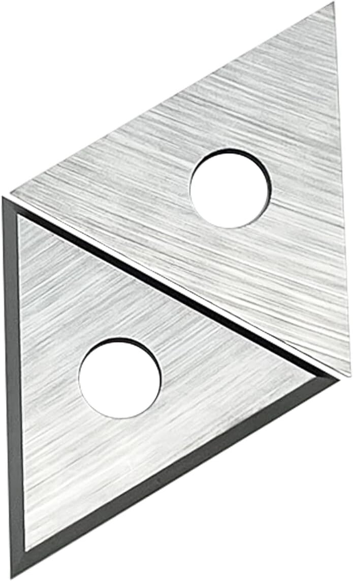 Durable 1" Carbide Triple-Edge Triangle Scraper Blades - Precision Replacement