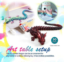 Load image into Gallery viewer, Mythical 30-Inch Articulated Dragon - Interactive Gift for Kids &amp; Collectors