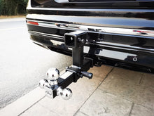 Load image into Gallery viewer, Versatile Dual Trailer Hitch Extender: Adjustable &amp; Anti-Rattle for 2" Receivers