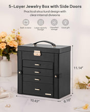 Load image into Gallery viewer, Mirrored Jewelry &amp; Watch Storage Box - Elegant Design with Removable Pillows