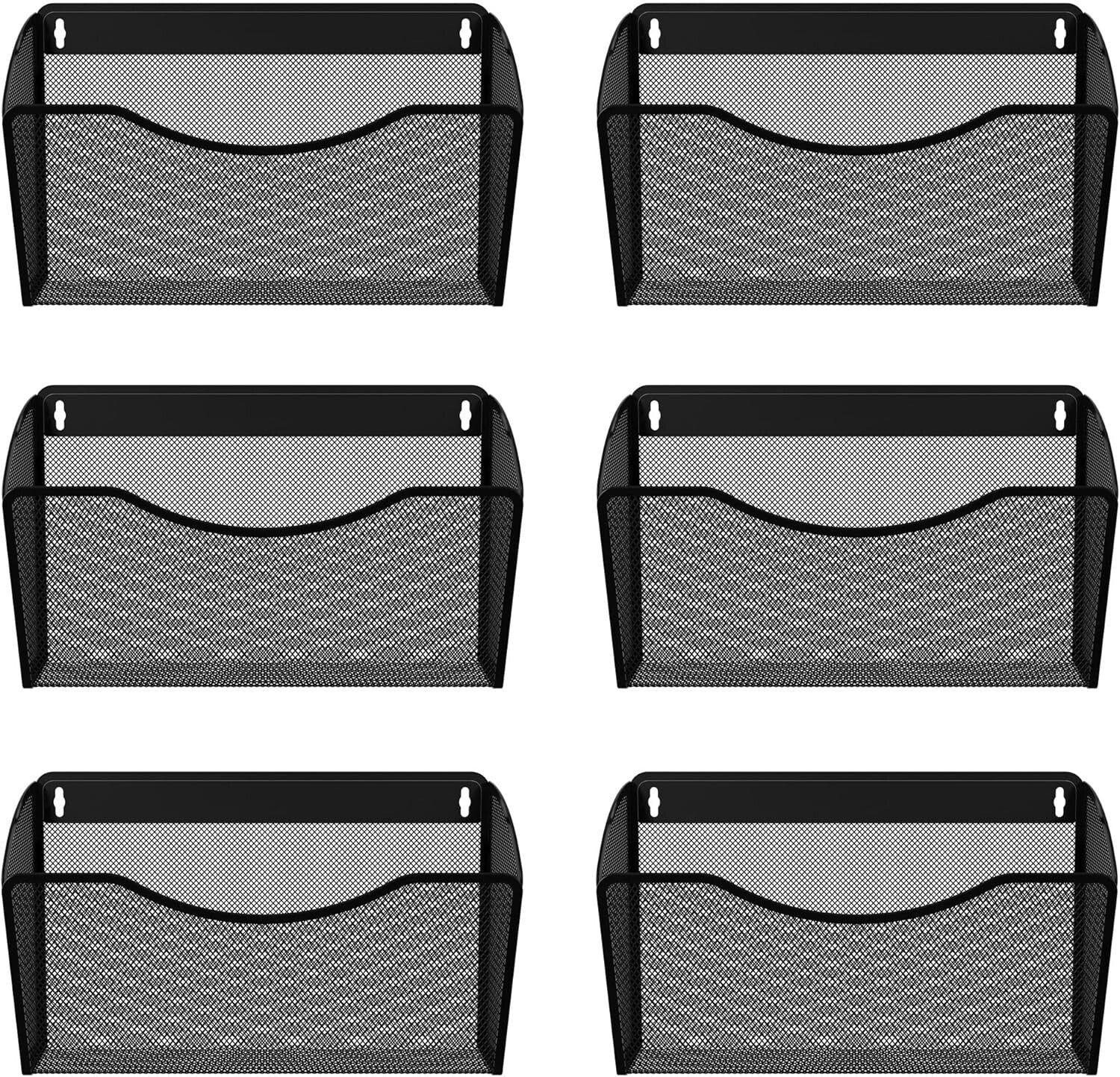 Durable Mesh Wall File Organizer | 6 Pocket Design for Optimal Space Utilization