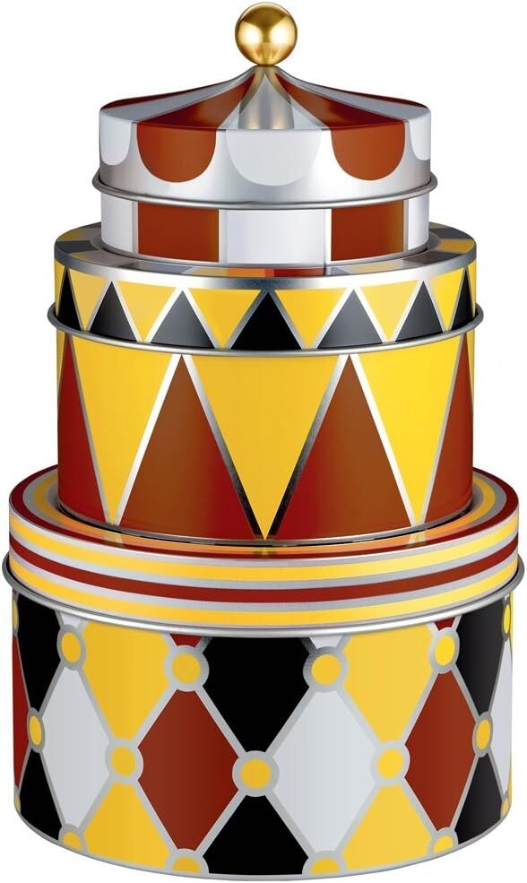 Designer Set of 3 Decorative Tin Boxes - Fun and Functional Storage Solution