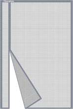Load image into Gallery viewer, 72x96” Grey Magnetic Fiberglass Screen Door - Keep Bugs Out, Invite Fresh Air
