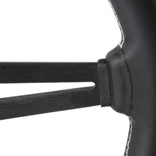 Load image into Gallery viewer, Universal 14 Inch Racing Steering Wheel - Genuine Leather with White Stitching