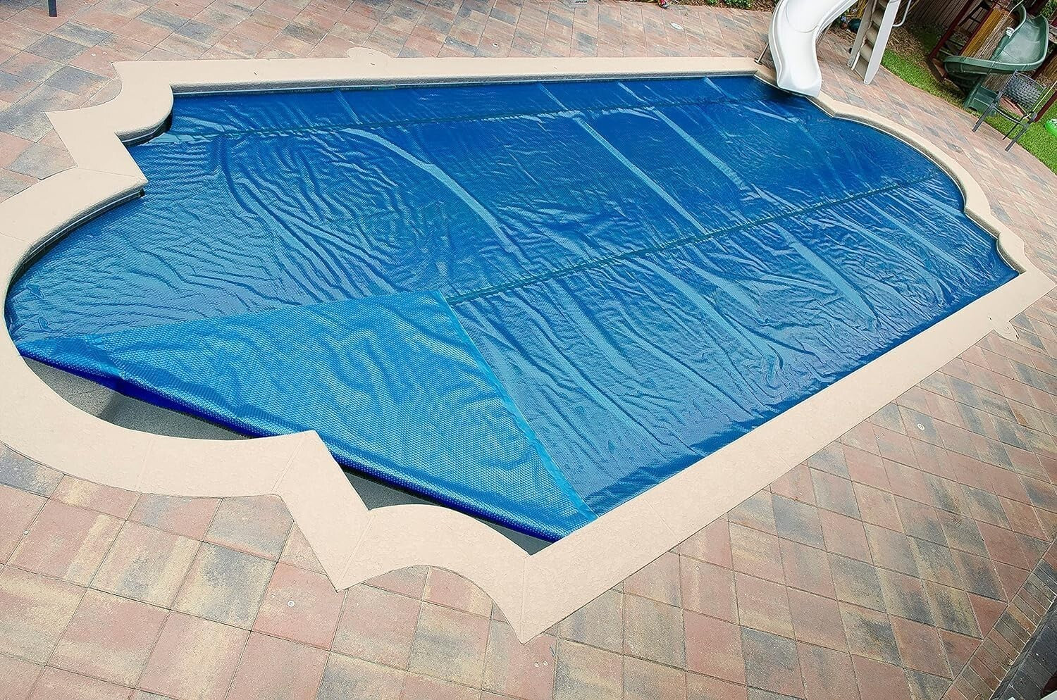 12 Mil Rectangular Solar Pool Cover - Reduces Evaporation & Cuts Cleaning Costs