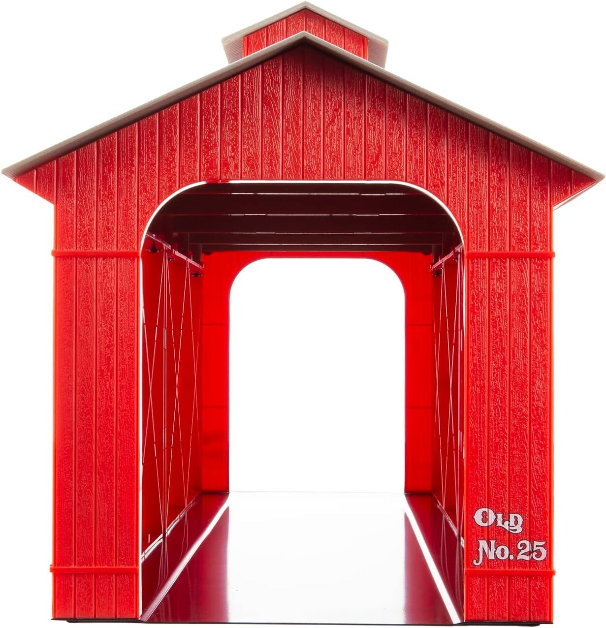 Durable 24" Illuminated Bridge for Model Trains - Metal, O Gauge Compatible