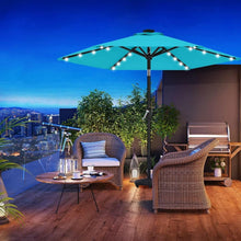 Load image into Gallery viewer, Versatile 7.5FT Solar LED Umbrella - Durable, Stylish Shade for Outdoor Living
