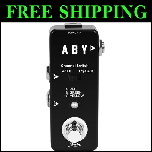 Vintage ABY Line Guitar Effect Pedal - Compact Signal Switch for Musicians