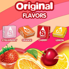 Load image into Gallery viewer, Classic Soft Fruit Chews Candy Bulk Box with Strawberry &amp; Cherry - 36 Packs