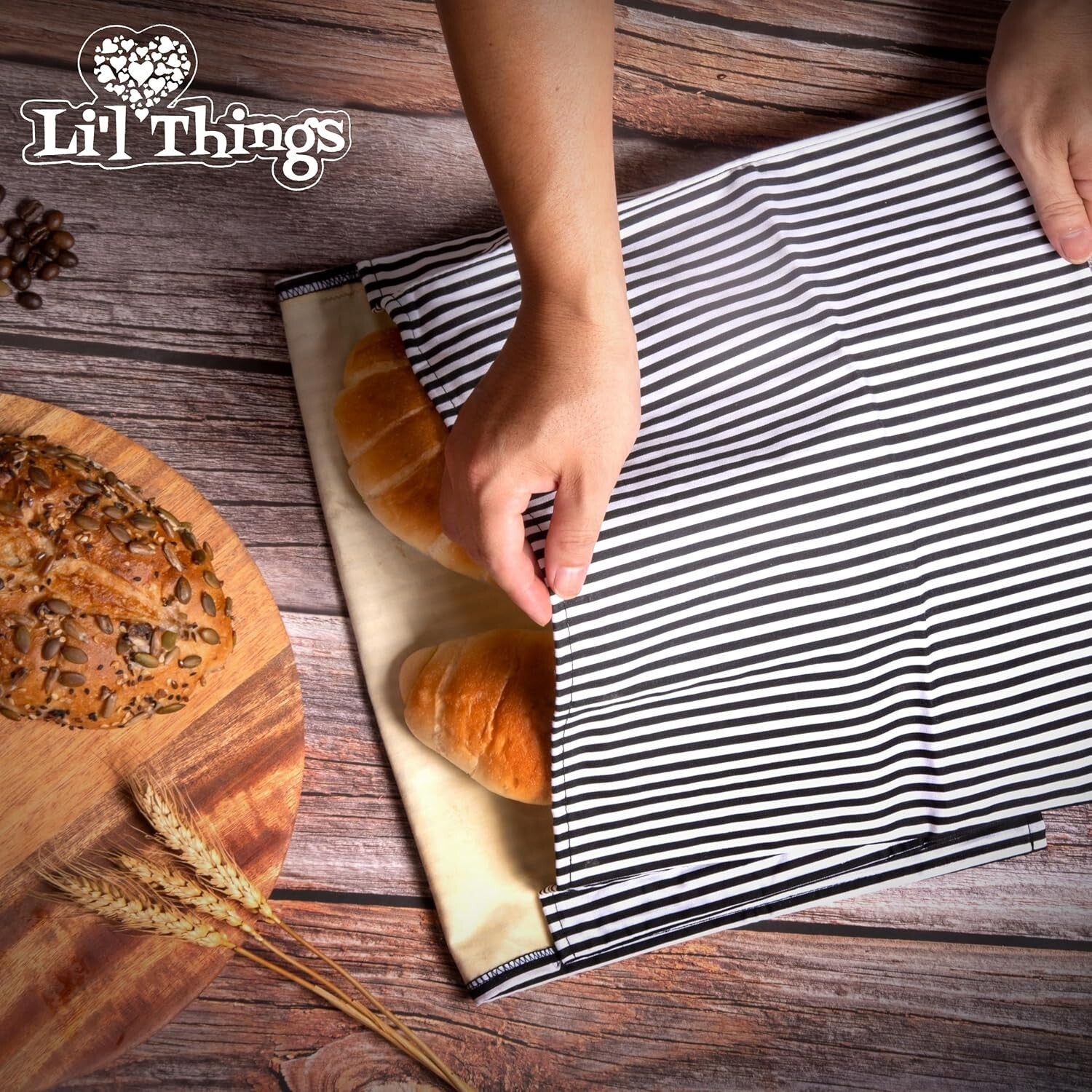 Durable Beeswax Coated Bread Bags - Stylish and Reusable | 2 Sizes Available