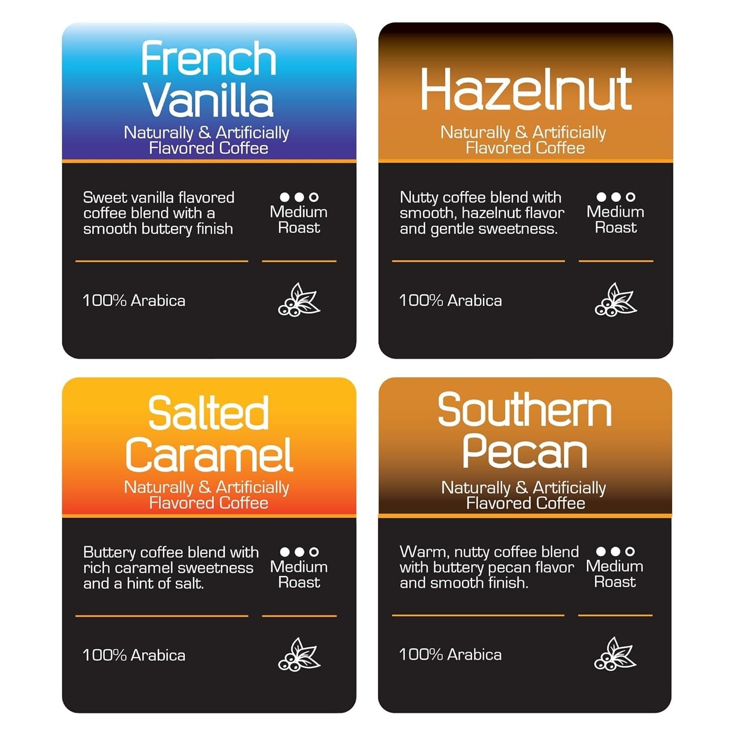 100 Count Single Serve Coffee Pods Variety Pack for Keurig - Premium Flavors