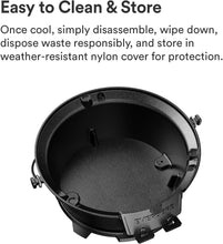 Load image into Gallery viewer, Compact Tabletop Cast Iron Grill &amp; Griddle - Charcoal Powered for Perfect Meals