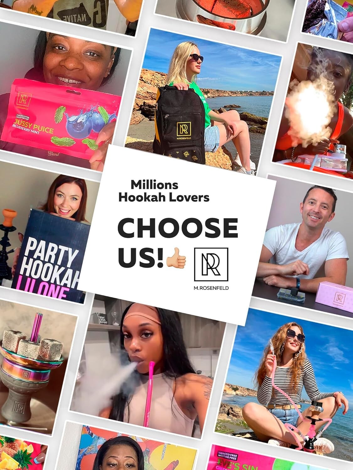 Big 4 Hose Hookah Set with Remote LED and Cleaning Accessories - Durable Design