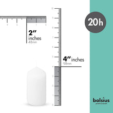 Load image into Gallery viewer, Stylish 20 Count Unscented White Pillar Candle Set - Perfect for Every Season
