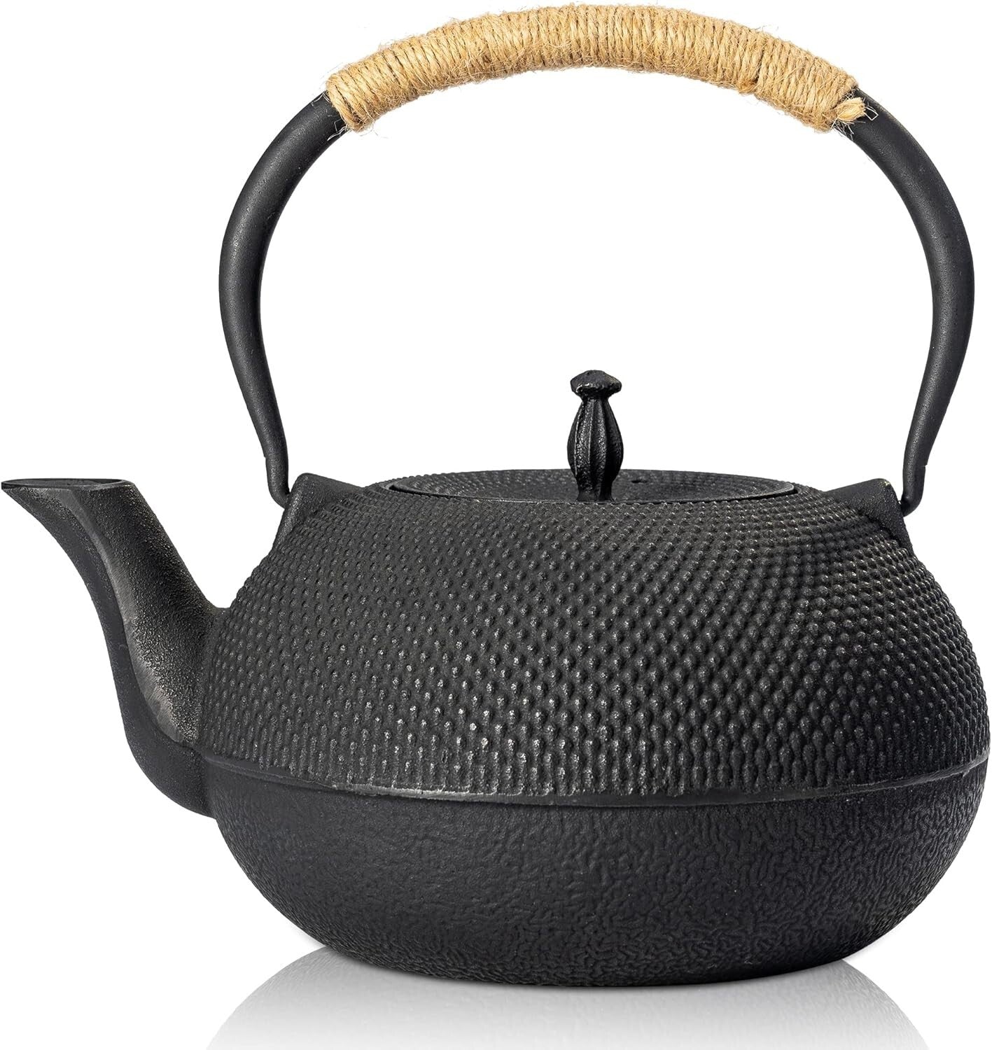 Elegant 60 Oz Cast Iron Japanese Tea Kettle with Premium Infuser - 1.9 Quarts