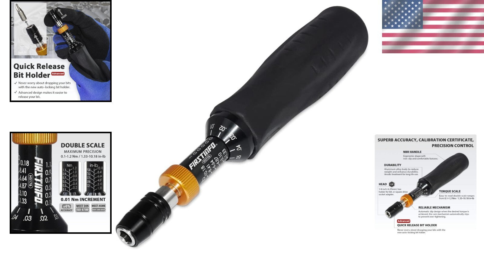 Durable Automatic Torque Limiting Screwdriver - Precision Tool with Dual Scale