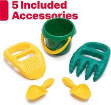 Load image into Gallery viewer, Naturally Playful Kids Sand Table - Sensory Playset with 5-Piece Accessory Kit