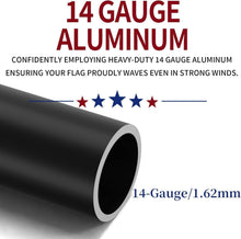 Load image into Gallery viewer, Sturdy 25FT Aluminum Flag Pole with Patented Wind Reinforcement - Complete Kit