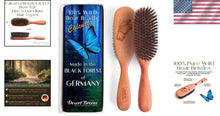 Load image into Gallery viewer, Luxury Boar Bristle Hairbrush for Fine to Medium Thick Hair - Made in Germany