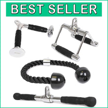 Load image into Gallery viewer, Premium Ergonomic Triceps Pull Down Cable Attachments for Efficient Workouts