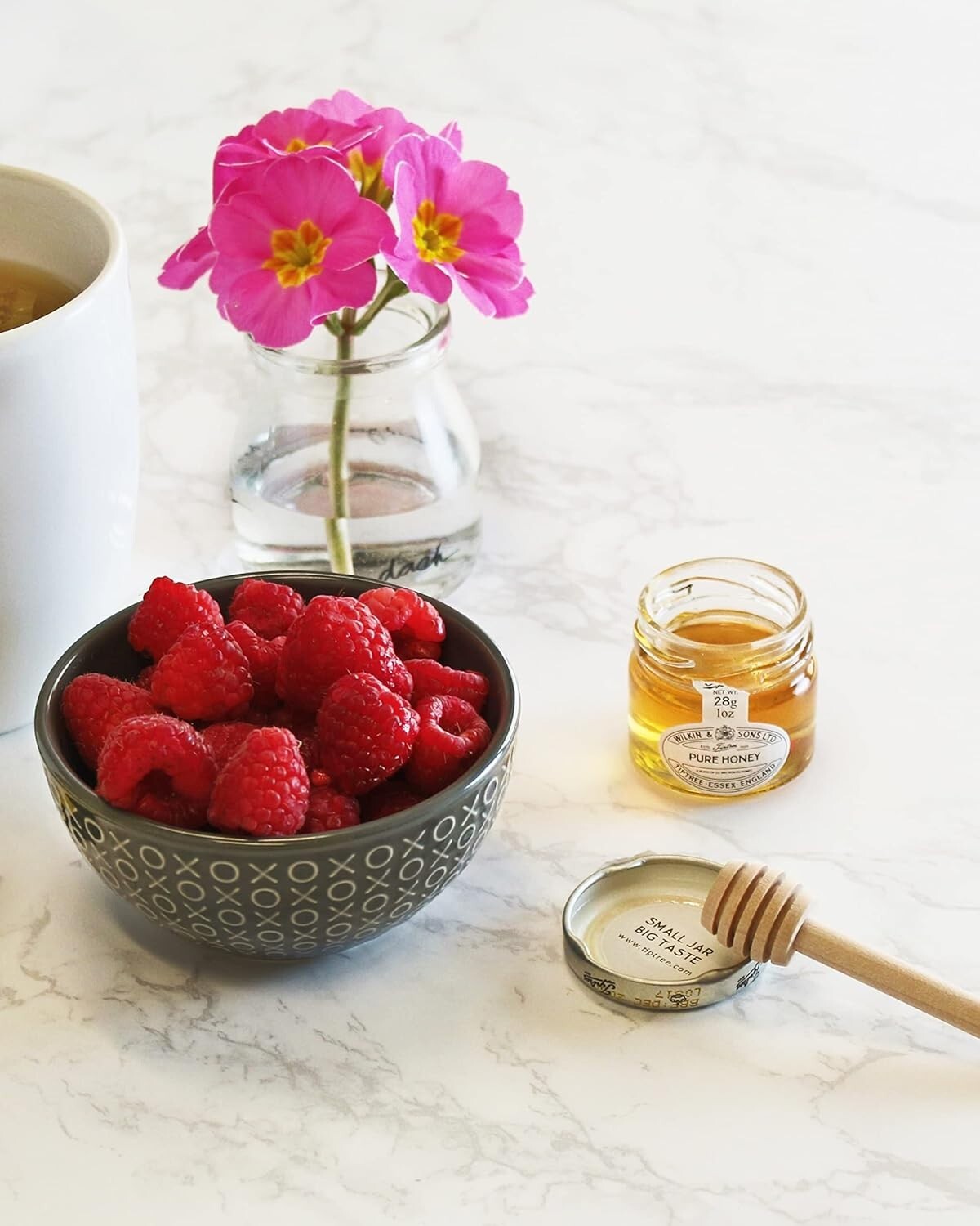 Artisanal Honey Minis - Pure Clear 1 Ounce Jars, Set of 72 for Delicate Palates