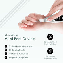 Load image into Gallery viewer, Rechargeable Nail File &amp; Toenail Grinder with LED Display – Perfect for Travel