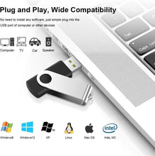 Load image into Gallery viewer, Portable 128GB USB 3.0 Flash Drive Set with LED - Capless Design for Travel