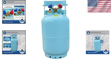 Load image into Gallery viewer, Blue Powder Coated Refrigerant Recovery Cylinder - 30 lb with 1/2" ACME Fittings