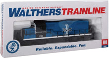 Load image into Gallery viewer, HO Scale EMD GP9M Model Train - Boston &amp; Maine Diesel in Blue/Black/White