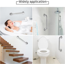 Load image into Gallery viewer, 24-Inch Polished Stainless Steel Grab Bars - 500 lb Capacity for Safety