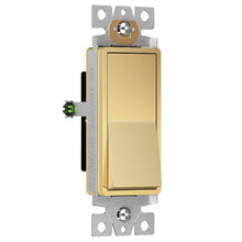 Load image into Gallery viewer, Modern Gold Decorator Switches 15A for Residential &amp; Commercial Spaces, 10 Pack