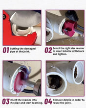 Load image into Gallery viewer, Versatile Aluminum PVC Pipe Reamer Kit with Carbide Inserts - 6 Sizes Included