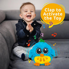 Load image into Gallery viewer, Mr. Blue Singing Bird Toy - Interactive Sound and Touch for Infants &amp; Toddlers