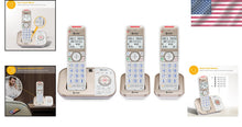 Load image into Gallery viewer, Champagne Gold/White Cordless Phone with Intercom and Digital Answering System