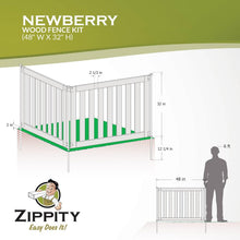 Load image into Gallery viewer, FSC Certified 32"H Wooden Fence Kit - Easily Assembled Garden &amp; Dog Enclosure