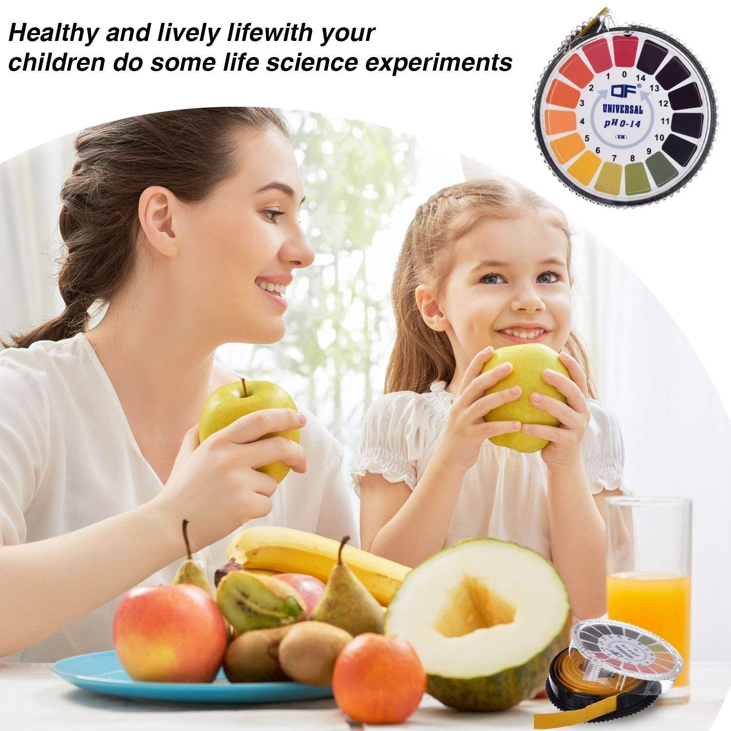 Instant pH Tester Strips - 24 Litmus Paper Rolls, Full Range 0-14, 16.4 ft Each