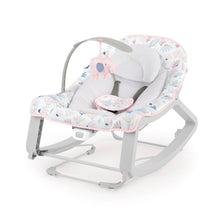 Load image into Gallery viewer, Pink Burst Portable Baby Seat: 3-in-1 Vibrating Bouncer, Rocker &amp; Toddler Rocker