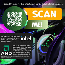 Load image into Gallery viewer, Whisper-Quiet 120mm ARGB AIO CPU Cooler for Intel &amp; AMD - Customizable Lighting
