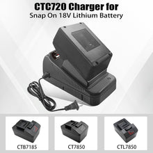 Load image into Gallery viewer, Reliable 18V Charger Replacement for Snap On CT7850 - Compact &amp; Efficient