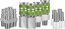 Load image into Gallery viewer, Professional Grade High Flow Coupler &amp; Plug Set - 14-Piece for Air Tools